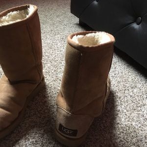 Used tan medium height ugg boots